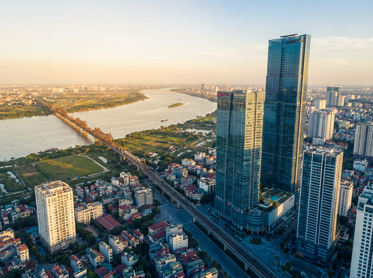 Vietnam business skyline